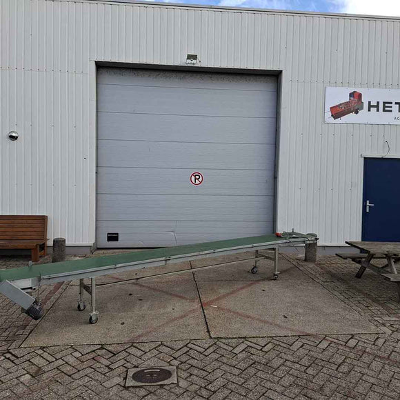 Förderband auf Rollen, komplett mit Antrieb