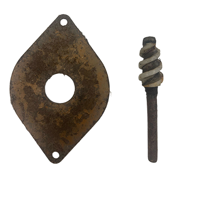 Gebrauchte Erdbohrer Ø30mm und Bohrplatte für JAVO Topfmaschine
