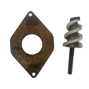 Gebrauchte Erdbohrer Ø60mm und Bohrplatte für JAVO Topfmaschine