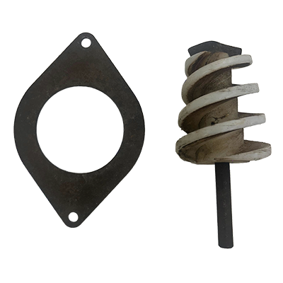 Gebrauchte Erdbohrer Ø90mm und Bohrplatte für JAVO Topfmaschine