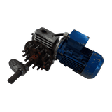 Gebrauchtes Untersetzungsgetriebe / Zahnradgetriebe mit Elektromotor für Javo Super / Super Mega, inklusive Welle