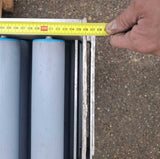 5 Aluminium-Rollenbahnen 2150 x 350 mm in gutem Zustand, leicht (Preis ab:€850)
